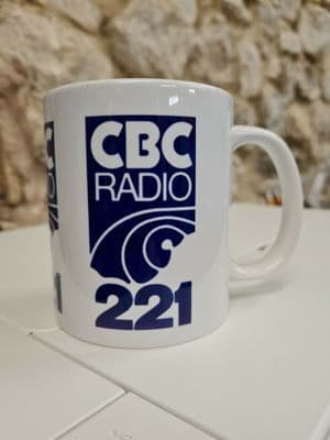 CBC Radio 221 Cup Mug UK radio 1980 Cardiff Broadcasting Co South Wales BBC ILR