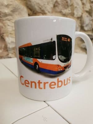 Centre Bus Logo Cup / Mug Centrebus Grantham Leicester Luton Stevenage Buses