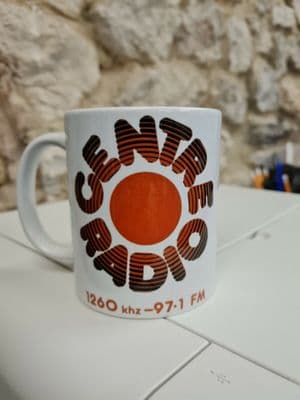 Centre Radio Cup Mug UK 1980s BBC ILR Leicester Sound FM 1982 Leicestershire