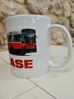 Chase Buses Transport Bus Cup Mug logo Leyland National Black Country Chasetown