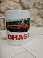 Chase Buses Transport Bus Cup Mug logo Leyland National Black Country Chasetown