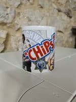 Chips TV series Cup Mug California Highway Patrol 1970s 80s Poncherello
