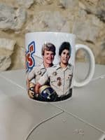 Chips TV series Cup Mug California Highway Patrol 1970s 80s Poncherello