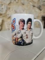 Chips TV series Cup Mug California Highway Patrol 1970s 80s Poncherello