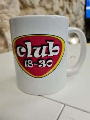 Club 18 - 30 Holiday Logo Cup Mug retro 90s vintage nostalgia