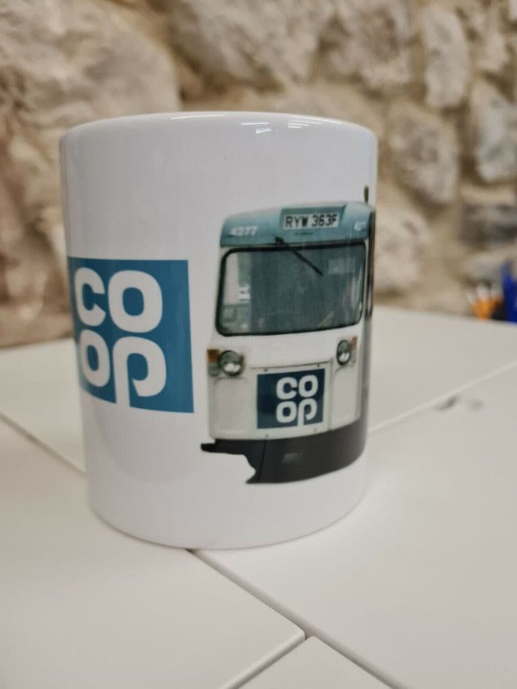 Co Op Dairies electric milk float Cup Mug milkman dairy Co Operative