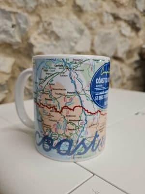 Coast to Coast 192 mile walk mug cup 