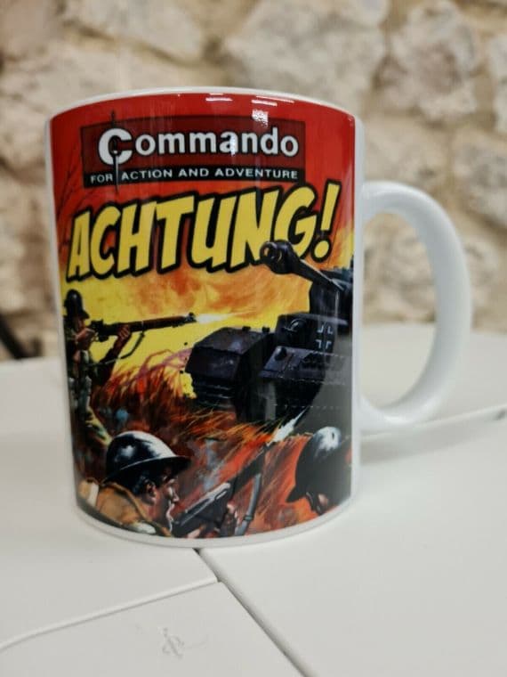 Commando Comic Cup Mug Warlord 1980s