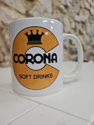 Corona Soft Drinks retro pop Mug Cup 1970s nostalgia Quatro Ben Shaws Alpin