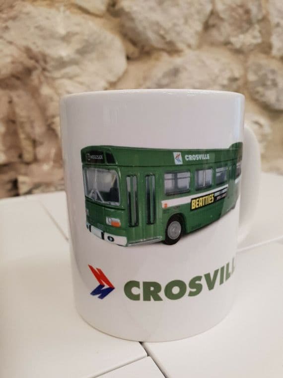Crosville Bus Cup Mug 1970s 80s Leyland National NBC buses driver