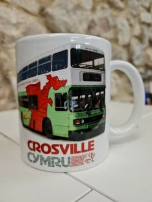 Crosville Cymru Buses Cup Coastliner 1980s Mug Bus North Wales Wrexham