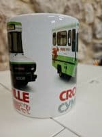 Crosville Cymru Buses Cup Sherpa minibus Clipa 1980s Mug Bus  North Wales
