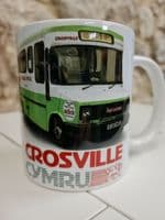 Crosville Cymru Buses Cup Sherpa minibus Clipa 1980s Mug Bus  North Wales