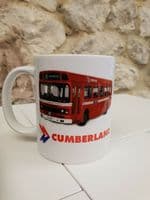 Cumberland Bus Cup Mug 1980s logo Leyland National NBC driver buses