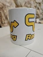 CW Racing BMX logo cup mug Raleigh Burner Skyway TA Mongoose Haro Hutch bikes