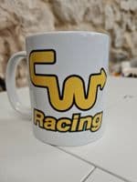 CW Racing BMX logo cup mug Raleigh Burner Skyway TA Mongoose Haro Hutch bikes