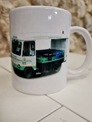 Dairy Crest Dairies electric milk float Cup Mug with logo milkman dairy