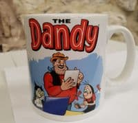 Dandy Comic look mug cup funny gift Desperate Dan Korky the Cat Beryl Peril