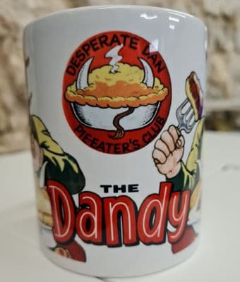 Dandy Comic retro look mug cup funny gift for Desperate Dan Cow Pie fan