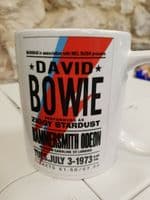 David Bowie Ziggy Stardust Hammersmith Odeon gig 1973 Cup Mug London