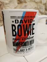 David Bowie Ziggy Stardust Hammersmith Odeon gig 1973 Cup Mug London