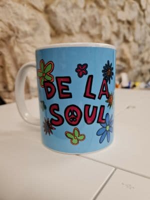De La Soul Mug Cup Three 3 Feet High and Rising inspired mug Maic Number
