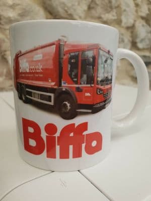 Dennis Eagle Biffa Refuse Truck Bin Lorry Cup Mug