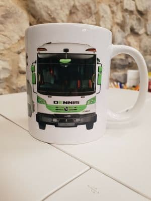 Dennis Eagle eCollect Refuse Truck Bin Lorry Cup Mug