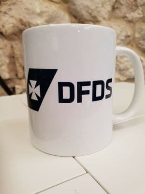 DFDS Ferries logo mug cup ferry