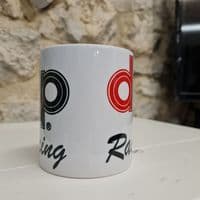 DP Racing BMX logo cup mug Skyway Raleigh Burner Mongoose Red Line old school