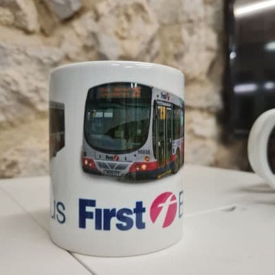 First Bus Stoke on Trent Link Cup Mug Enviro Staffordshire