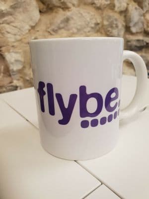 Fly be FlyBe Cup Mug perfect gift Aviation plane spotter enthusiast