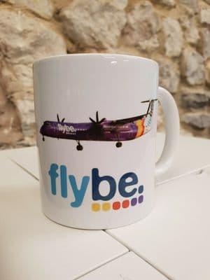 Fly be FlyBe Plane Cup Mug perfect gift Aviation spotter enthusiast