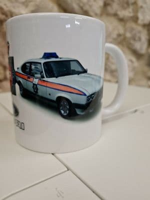 Ford Capri GMP Police Cup Mug Classic car Gift Present Greater Manchester