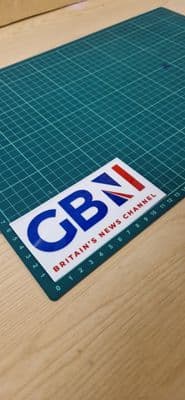 GB News STICKER Decal for car, laptop, any surface Farage