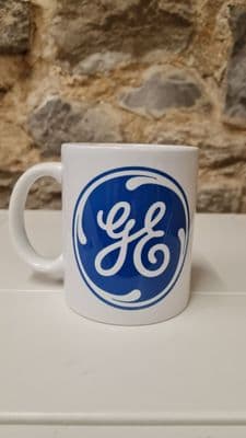 GE logo mug cup retro vintage nostalgia General Electrical Industries