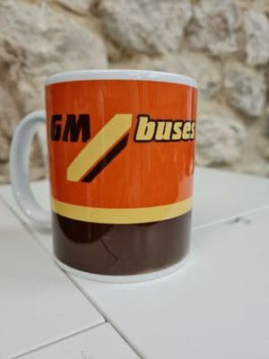 GM Buses Greater Manchester Buses Cup Mug 1986 East