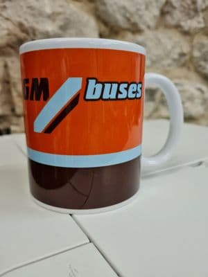 GM Buses Greater Manchester Buses Cup Mug 1986 South