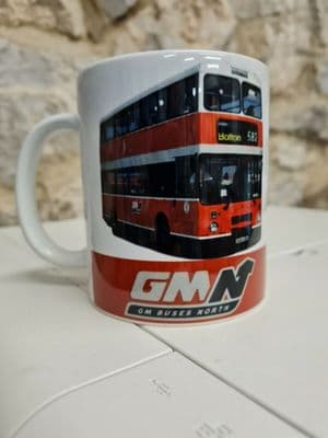 GMN Bus Cup Mug 1990s Leyland Atlantean GM Buses North