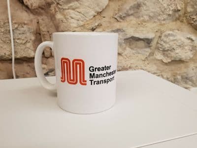 GMT Greater Manchester Transport Cup Mug 1970s 1980s logo GM Buses Selnec