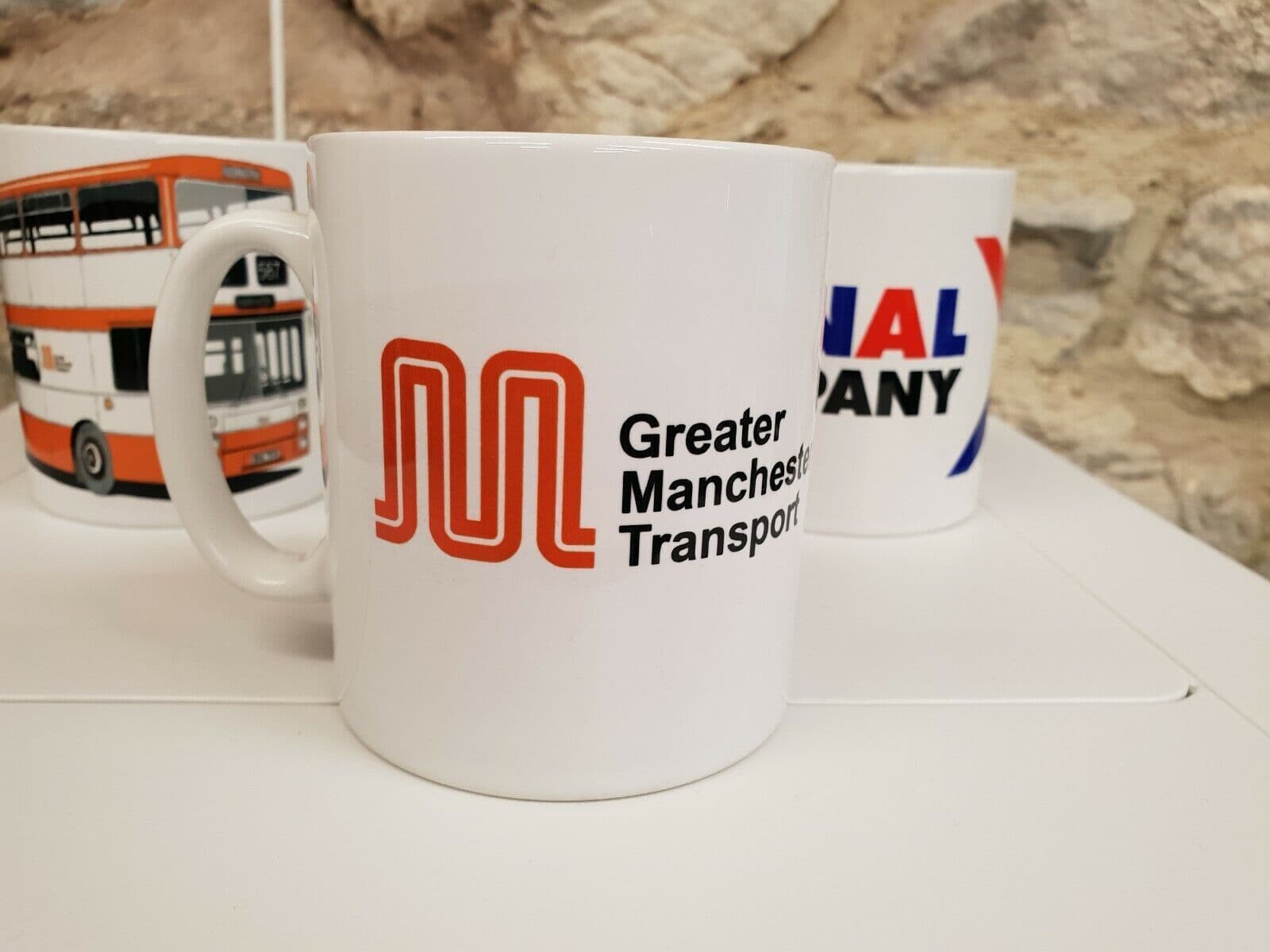 GMT Greater Manchester Transport Cup Mug 1970s 1980s Logo GM Buses Selnec gmt-greater-manchester-transport-cup-mug-1970s-1980s-logo-gm-buses-selnec