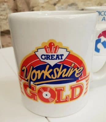 Great Yorkshire Gold Radio Cup Mug UK ILR BBC radio 1990s Hallam Viking Coast