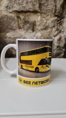 Greater Manchester Bee Network Bus mug cup UNOFFICIAL Buses Transport GM