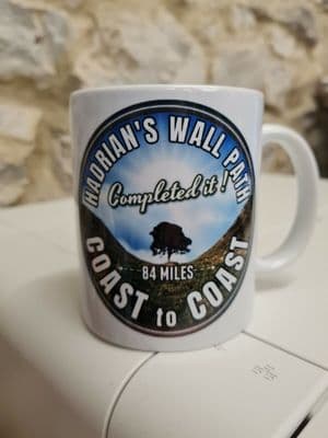 Hadrian's Wall Path Coast to Coast mug cup 