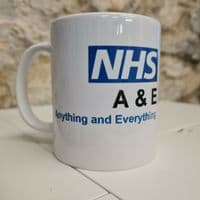 Health Service A and E Cup Mug Anything and Everything fun Ambulance Nurse Doc