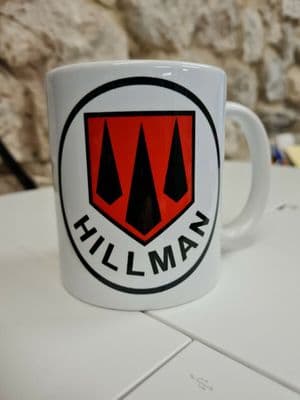 Hillman Motors Logo Cup Mug Classic car Gift Present Imp Minx Hunter Rootes
