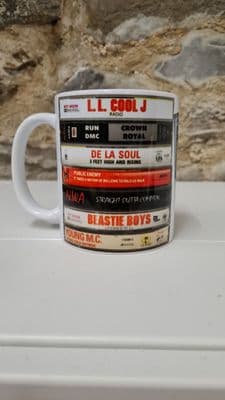 Hip Hop Tapes Cassettes Cup Mug Run dmc Public Enemy De La Soul Ll Cool J