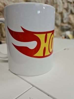 Hotwheels logo cup mug perfect gift Hot Wheels dinky toy cars