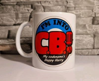 I'm Into CB The FALL Cup Mug Mark E Smith Happy Harry Piccadilly Radio Spoof