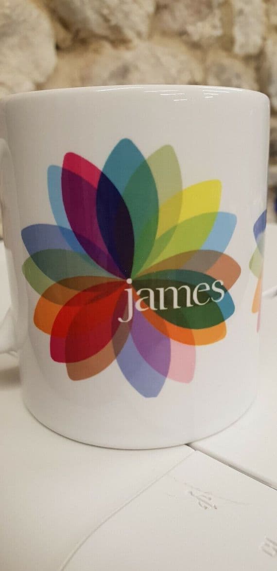 James the band Cup Mug Tim Booth Sit Down Madchester bands